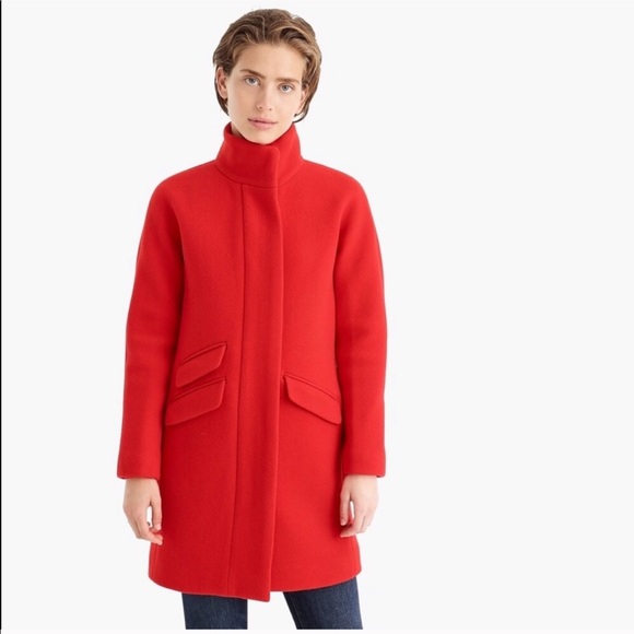 J. Crew Jackets & Blazers - NWT I.crew red cocoon coat